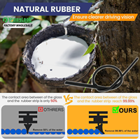 Großhandel YOUNGLOOK YL-R02 Knochenlose Multifunktions-Heckwischerblätter aus Naturkautschuk Silikon Temperaturbeständig (-40 bis 80°C)