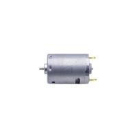 Motor DC Magnet Permanen HSE Round RS-385SH dengan Sikat Karbon 9V-30V 100W untuk Pengering Rambut, Pengering Tangan & Perahu