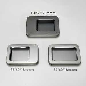Slide Top Tin <b>Containers</b> Rectangular Metal Slide Tin Box With Sliding Lid Tin Box for Candy <b>Pills</b> Coins Soap - Product Image 1