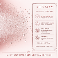 Tonique Visage Hydratant et Apaisant à l'Eau de Rose, Acide Hyaluronique et Vitamine C, Éclaircissant, Soin du Visage Végétalien, Marque Blanche, OEM ODM
