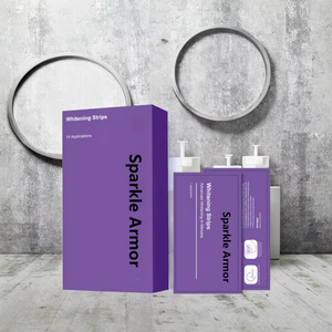 Kit de bandes de <span class=keywords><strong>blanchiment</strong></span> des dents violettes Sparkle Armor OEM 28 paires d'accessoires de marque personnalisés multi-usages sans peroxyde à usage domestique - Product Image 3