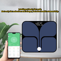TRO Smart Balance Scale Sensor 180KG tes 18 pengukuran Datas Diet APP skala lemak tubuh dengan Bluetooth Wifi timbangan kaca Tempered