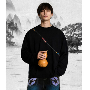 T-shirt à manches longues Leisure Gourd, Nouvelle Collection Printemps/Été 2026, Haut à col rond avec imprimé gourde dégradé et perles - Product Image 2