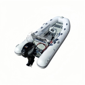 Barco de Aleación de Aluminio de 390 cm, Color Blanco, con Motor Fuera de Borda, Certificado CE, <span class=keywords><strong>para</strong></span> Máxima Diversión y Emoción - Product Image 1