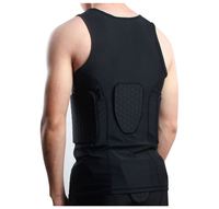 Débardeur de protection sportif respirant en nid d'abeille pour ski, basketball, football, rugby – Maillot anti-collision