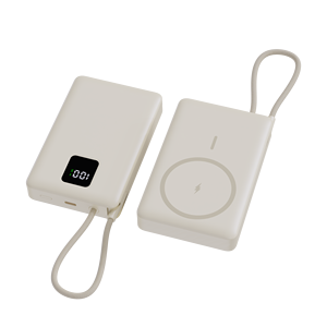 Banco de Energía Portátil de Gran Capacidad de 10000 mAh con Carga Súper Rápida, Banco de Energía Inalámbrico Magnético de 15 W con Cables y Logotipo Personalizado - Product Image 2