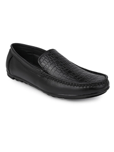 Zapatos de Vestir Casuales para Hombre Ashwin, Negros, de Cuero Genuino, Color Sólido, Flexibles, Suaves y Cómodos, con Logotipo de Cuero Importado - Product Image 1