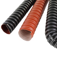Tuyau flexible en silicone et fibre de verre pour systèmes CVC, style design industriel, pour ventilation LKESS LKE00426 4M