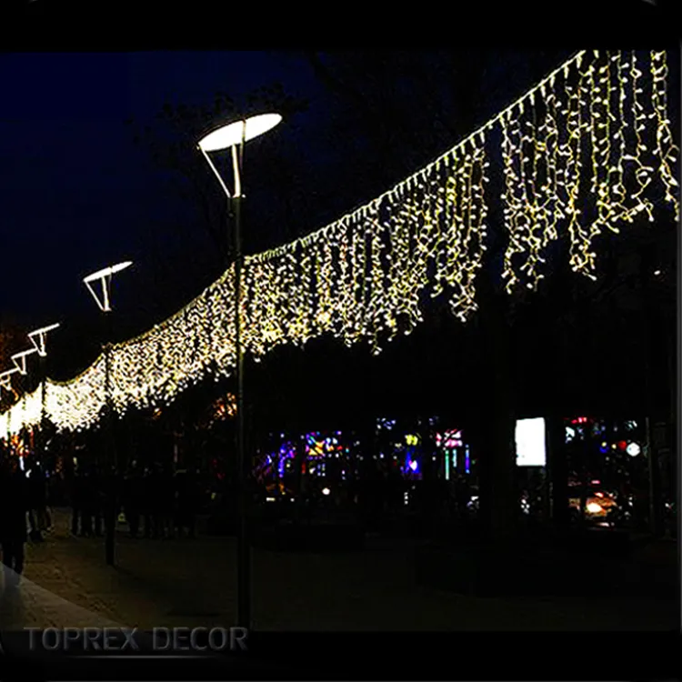 Заводская цена, распродажа, рождественские украшения, веревочные светильники, уличный светодиодный светильник IP65 в виде сосулек