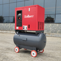 Compresseur d'air à vis monophasé 3kw 5kw 7.5kw 60hz 5.5kw 5hp 7hp 10hp