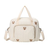 Luxe grand personnalisé nouveau voyage maman couche épaule stockage maman couche organisateur coton matelassé bébé hôpital sac