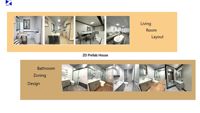 Maison préfabriquée mobile en conteneur de 20 pieds, villa modulaire australienne en acier léger