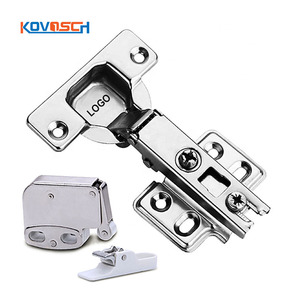 Custom LOGO 35mm Stainless Steel Concealed Door Hinge Self Closing Cupboard Furniture Cabinet Door Hinge