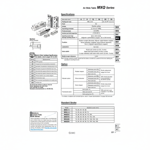 MXQ6-30โต๊ะสไลด์ลมนิวเมติก SMC - Product Image 1