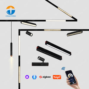 Appareil d'éclairage en aluminium de système de <span class=keywords><strong>Rail</strong></span> de voie de haute qualité adaptateur de 2 fils 7W 9W 10W 18W 27W tracklight de Ceil LED pour l'éclairage de magasin - Product Image 4