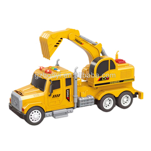 Giocattoli di plastica musical Truck 1/14 ad attrito autocarro con cassone ribaltabile bambini giocano auto giocattolo per bambini - Product Image 2