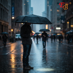 <b>Automatic</b> 39" Black <b>Umbrella</b> Flash Light 60PCS/CS Semi-<b>Automatic</b> Travel <b>Umbrella</b> High Wind Resistance 8K Rain Protection - Product Image 5