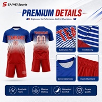 Uniforme de Fútbol Personalizado con Logotipo del Club, Ropa Deportiva de Poliéster de Secado Rápido para Partidos de Fútbol