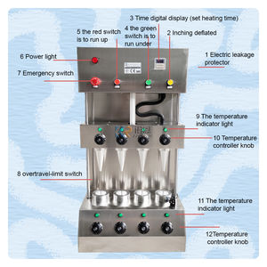 Máquina Moldeadora de Pizza OEM de Tres Piezas, Horno Rotatorio y Arca de Cocción para Pizza en Venta - Product Image 6