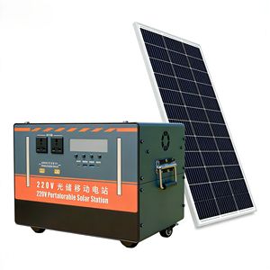 สถานีพลังงานแสงอาทิตย์แบบพกพา LiFePO4 2000Wh: อินเวอร์เตอร์ Pure Sine 1500W, USB/DC/AC LED - Product Image 2