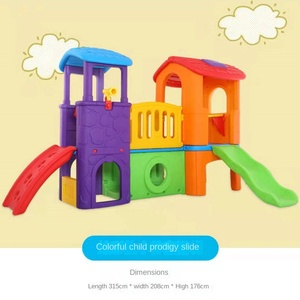 Tobogán de plástico para interiores/exteriores para niños, Castillo para el hogar, centro comercial, instalaciones de jardín de infantes para bebés, juguetes grandes para parques de atracciones - Product Image 4
