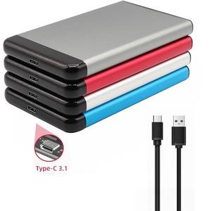 USB 3.0 HDD外壳<span class=keywords><strong>2</strong></span>.5英寸Type-C SATA移动SSD外壳HDD盒铝制C型硬盘外部存储外壳盒 - Product Image 1
