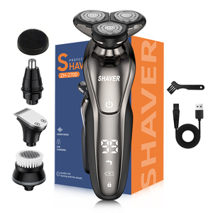 เครื่องโกนหนวด 5-in-1 สำหรับผู้ชาย ชาร์จผ่าน USB พร้อมหัวโกนแบบลอยตัวอเนกประสงค์ สำหรับใช้ในบ้าน เครื่องโกนหนวดแบบชาร์จ USB ได้ - Product Image 1
