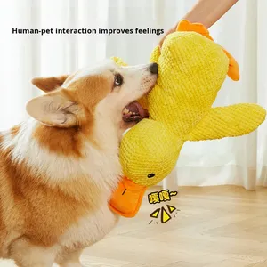 Juguete de Peluche de Lujo <span class=keywords><strong>para</strong></span> <span class=keywords><strong>Perros</strong></span>, Lindo Pato Amarillo con Sonido, Juguete Interactivo <span class=keywords><strong>para</strong></span> Masticar, Juguete Resistente <span class=keywords><strong>para</strong></span> <span class=keywords><strong>la</strong></span> Dentición, <span class=keywords><strong>para</strong></span> Aliviar el Aburrimiento y <span class=keywords><strong>la</strong></span> <span class=keywords><strong>Ansiedad</strong></span> - Product Image 2