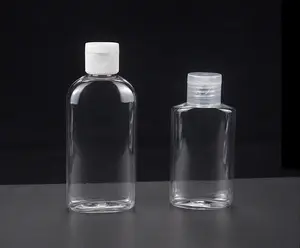 2oz oval spray bottle Plastic Packaging Encapsulated Bottles with flip top cap