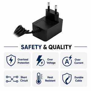 Adaptador de Corriente Universal de 12V 1A 12W Personalizable OEM, <span class=keywords><strong>Cargador</strong></span> de Pared con Enchufe Europeo de 12 Voltios 1000mA, Adaptador de Corriente de 5V 6V 8V 9V 15V 18V 21V 24V - Product Image 3