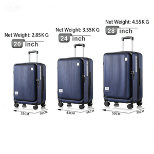 Valise cabine <span class=keywords><strong>de</strong></span> luxe 2026 pour enfant et adulte, rigide, colorée, à <span class=keywords><strong>ouverture</strong></span> frontale, unisexe, pour affaires, avec serrure et poignée télescopique - Product Image 6