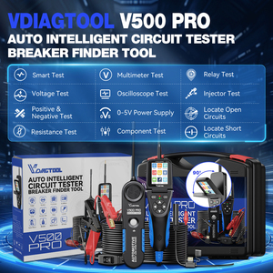 VDIAGTOOL V500 Pro 0.1~100V Probador de Baterías Inteligente para Automóviles de 12V y 24V, Herramientas Inteligentes para Sistemas Eléctricos de Automóviles - Product Image 3