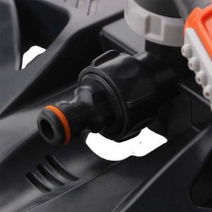360 Gear Drive Irrigation System Diamond Shaped Orange Black Three Pronged Sprinkler For Garden Use - Product Image 1