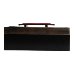 Modern Decorative <b>Box</b> with Lid Black and Gold Jewelry Storage for Home Bedroom <b>Vanity</b> Coffee Table Decor - Product Image 4