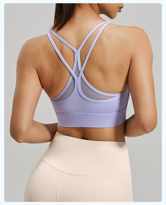 Sujetador Deportivo Ligero Sin Costuras para Mujer, Talla Grande, Sujetador de Yoga con Soporte Alto, Tirantes Cruzados, Elástico en Cuatro Direcciones, Personalizable - Product Image 3