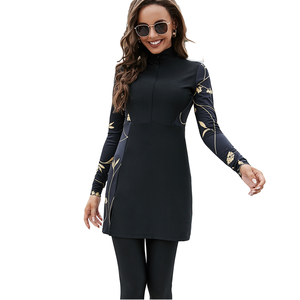 Traje de Baño Árabe Sun Era, Conservador, de Cobertura Completa, Camiseta de Manga Larga, Ropa de Playa Islámica, Ropa Deportiva, UPF30, Secado Rápido - Product Image 1