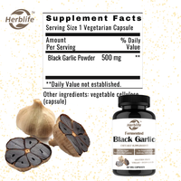 Ail noir fermenté en marque privée OEM - Complément antioxydant pour le soutien de l'immunité, de la santé cellulaire et cardiaque |   Non-OGM et végétalien