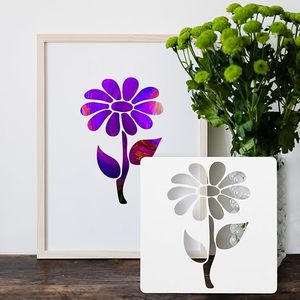 Pochoirs <span class=keywords><strong>de</strong></span> fleurs pour la peinture sur bois, papillons <span class=keywords><strong>de</strong></span> <span class=keywords><strong>tournesol</strong></span>, modèles <span class=keywords><strong>de</strong></span> pochoirs <span class=keywords><strong>de</strong></span> feuilles d'oiseaux pour la peinture, 36 feuilles - Product Image 5