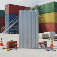 Panneaux latéraux ondulés pour conteneurs maritimes, panneaux d'isolation intérieurs pour conteneurs maritimes