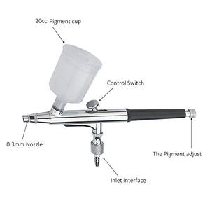 Kit d'aérographe à double action à alimentation par gravité BT-131 en cuivre 20cc/40cc - Écologique - Haute précision - Maquillage, ongles, gâteaux et <span class=keywords><strong>peinture</strong></span> automobile - Product Image 1