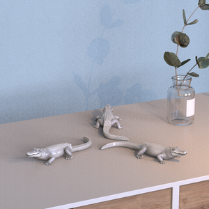 <span class=keywords><strong>Maceta</strong></span> Decorativa de Resina Hecha a Mano con Forma de Cocodrilo/Aligátor, Moderna, para Jardín u Hogar, con Base <span class=keywords><strong>Plana</strong></span> y Borde Recto - Product Image 6