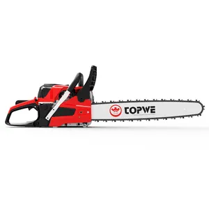 คุณภาพสูง 58cc Professional Chainsaw ขายส่ง 2 จังหวะกระบอกเดียวเบนซิน Chainsaw