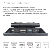 Moniteur LCD portable FEELWORLD FW1042AHT 10,4 pouces 4:3 pour projets DIY Raspberry Pi, service de personnalisation de logo