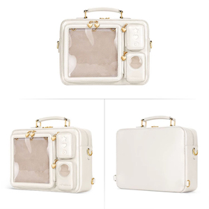 Mochila <span class=keywords><strong>Ita</strong></span> de <span class=keywords><strong>TV</strong></span> personalizada al por mayor, mochila escolar para niñas, mochila con pantalla de Pin de Anime, bolso de hombro convertible, MOQ bajo de alta calidad - Product Image 4