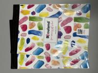 Sacs d'expédition en polyéthylène colorés personnalisés, imprimés avec un motif complet, autocollants, imperméables, pour les marques de boutiques