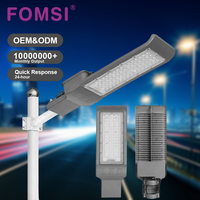 Lampadaire LED FOMSI 30W-150W, haute luminosité, éclairage extérieur pour cour, route, jardin, étanche, en aluminium moulé sous pression