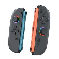 Manette de jeu sans fil BT en ABS+PC avec lumière RGB et double vibration pour 2 contrôleurs Joy-Con (L)/(R)