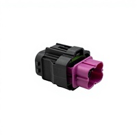 Harness Kabel Koaksial Terlindung Tahan Air H-MTD untuk Seri E6Z064-001, Casing Plastik Kepala Lurus Satu Ruangan