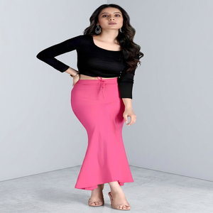 Body Shaper Petticoat Premium Fishcut, extensible dans les deux sens, pour sari, pour femme, rose pâle, taille M à XXL, ajustement confortable - Product Image 6