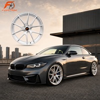 Pour BMW F30 Alfa Romeo Tesla Subaru, jantes forgées FORTRIM en argent brossé 17 18 19 20 21 22 pouces 5x120 5x114.3 5x112